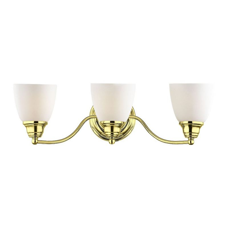 Livex Lighting Somerville 3 - Light Vanity in  Polished Brass