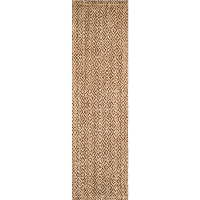 Natural Fiber NF183 Hand Woven Runner Rug - Natural/Brown - 2'3"x10' - Safavieh.