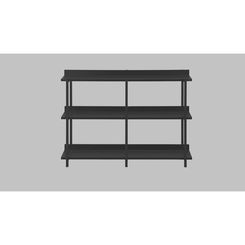 Monarch Specialties Accent Table Console Entryway Narrow Sofa Living Room Bedroom Black Laminate Black Metal Contemporary Modern