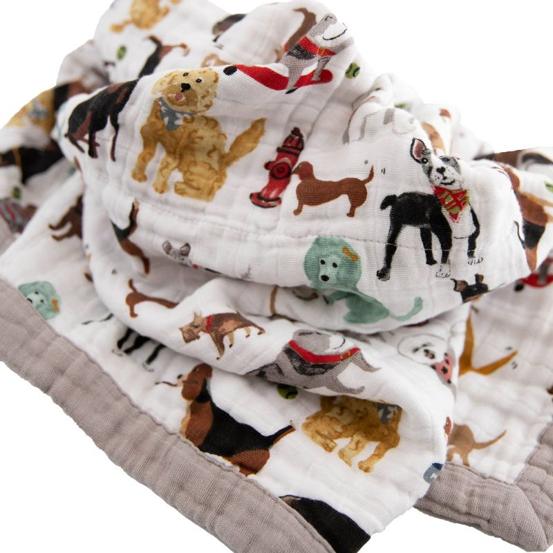 Little Unicorn Cotton Muslin Baby Receiving Quilt - Woof