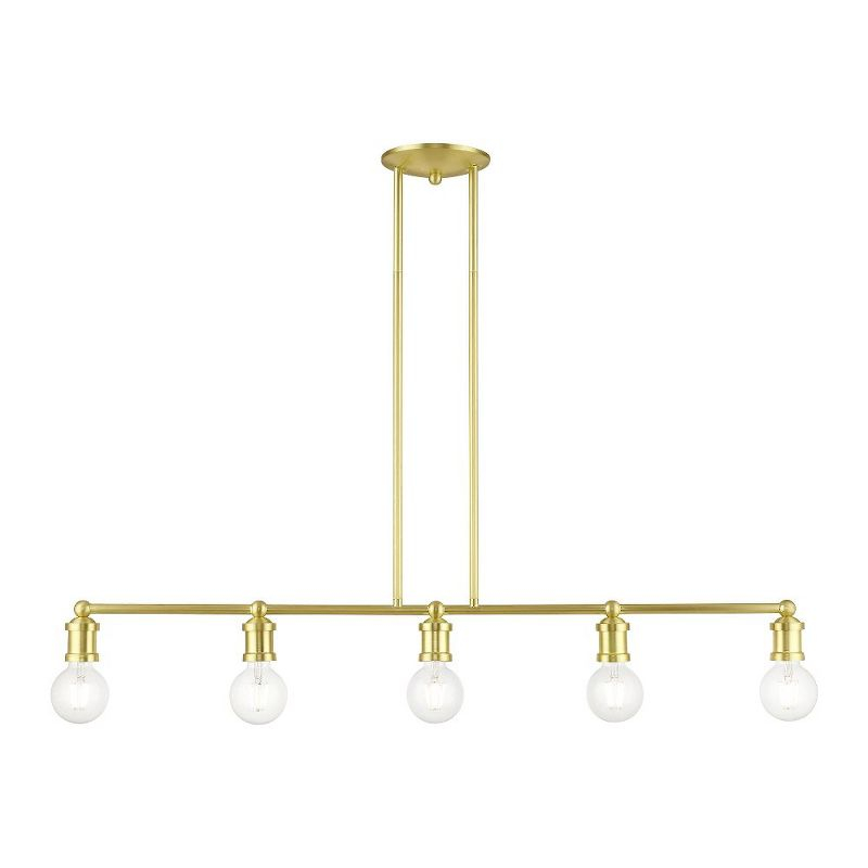 Livex Lighting Lansdale 5 - Light Chandelier in  Satin Brass