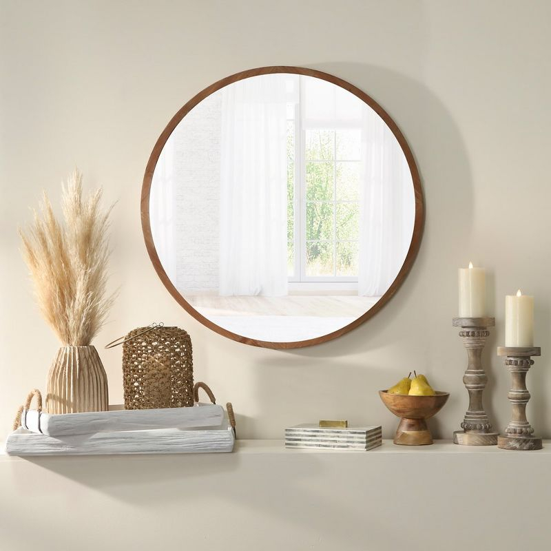 Sagebrook Home Wood Pillar Candle Holder with Decorative Beads, Antique Finish Candlestick for Home or Wedding Decor, Ivory/Beige, 5 L x 5 W x 13 H