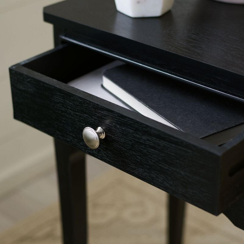 Opal 1 Drawer Accent Table - ACC5719B - Black - Safavieh