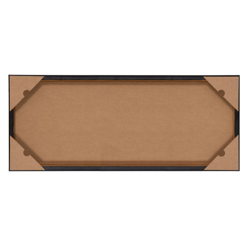 18" x 40" Sylvie The Tide Waits for No Man Framed Canvas by Nel Whatmore Gold - Kate & Laurel All Things Decor: Panoramic Ocean Landscape