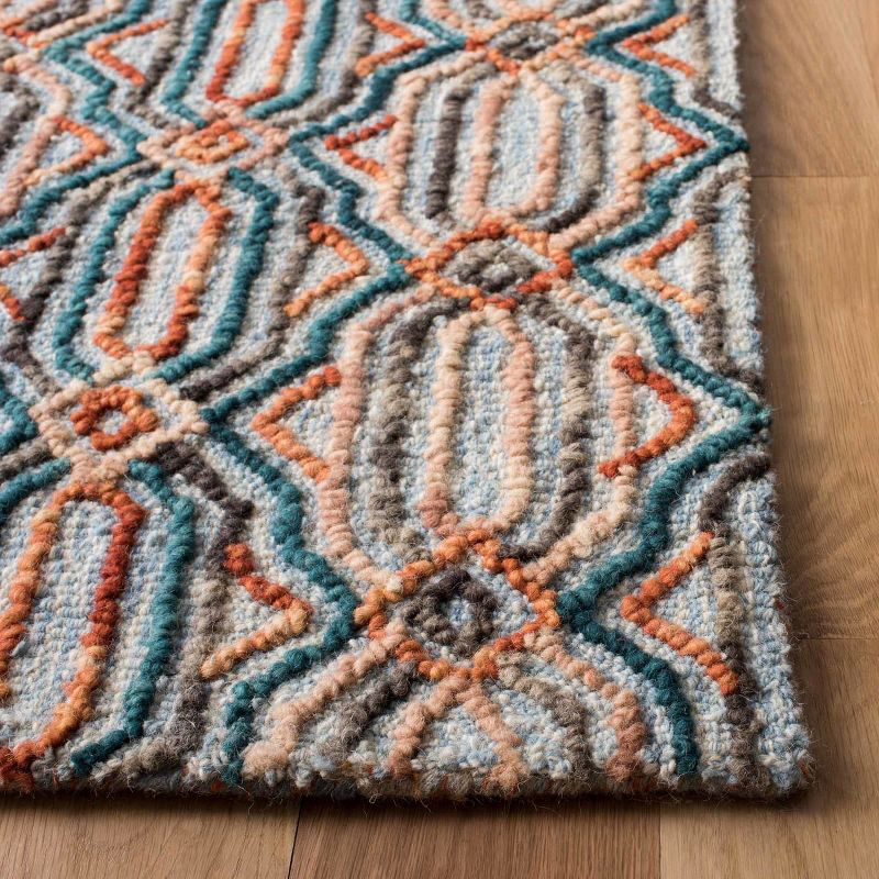 Trace TRC511 Hand Tufted Indoor Accent Rug - Light Blue/Blue - 4'x6' - Safavieh