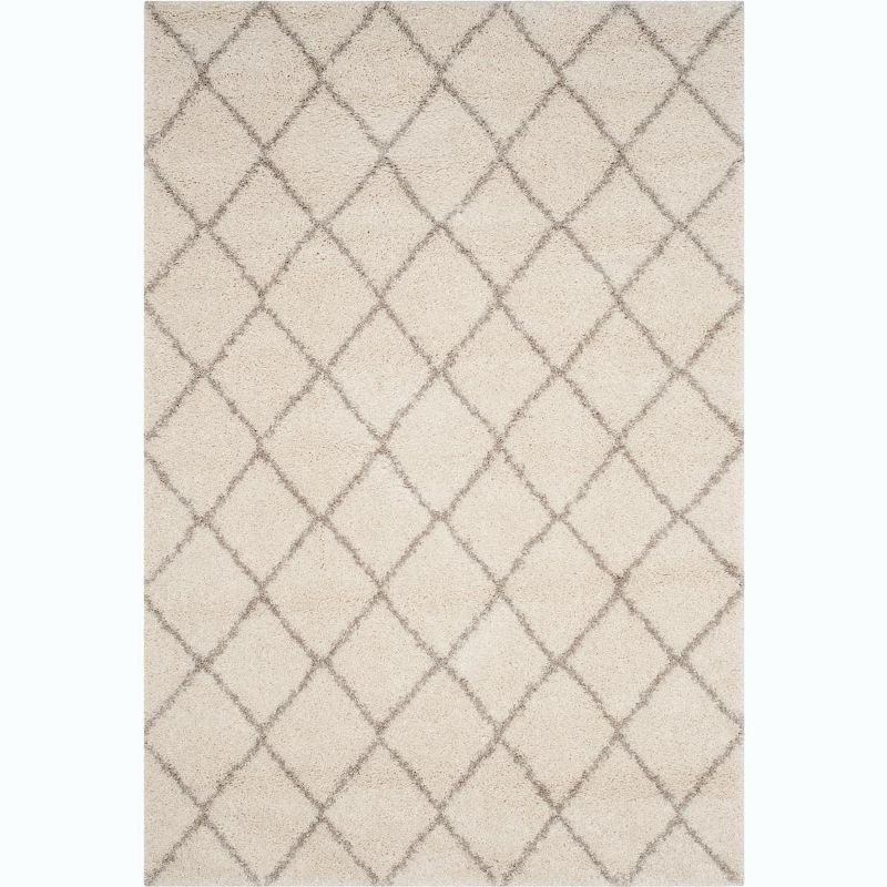 Arizona Shag ASG742 Power Loomed Indoor Area Rug - Ivory/Beige - 9'x12' - Safavieh