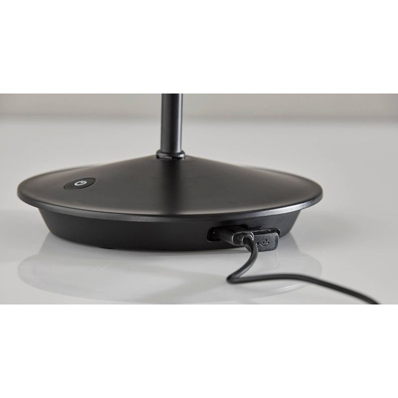 Adesso Benny Cordless Table Lamp (Includes LED Light Bulb) Black: ETL Listed, Touch Sensor, 3-Way Light Settings