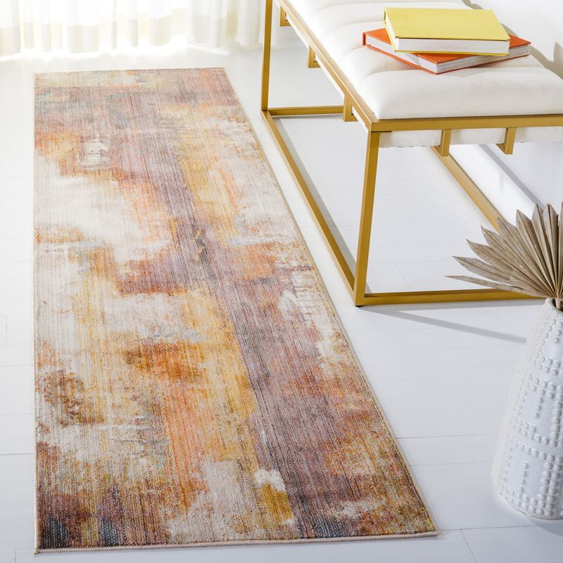 Vintage Persian VTP456 Power Loomed Runner Rug - Rust/Gold - 2'2"x8' - Safavieh.