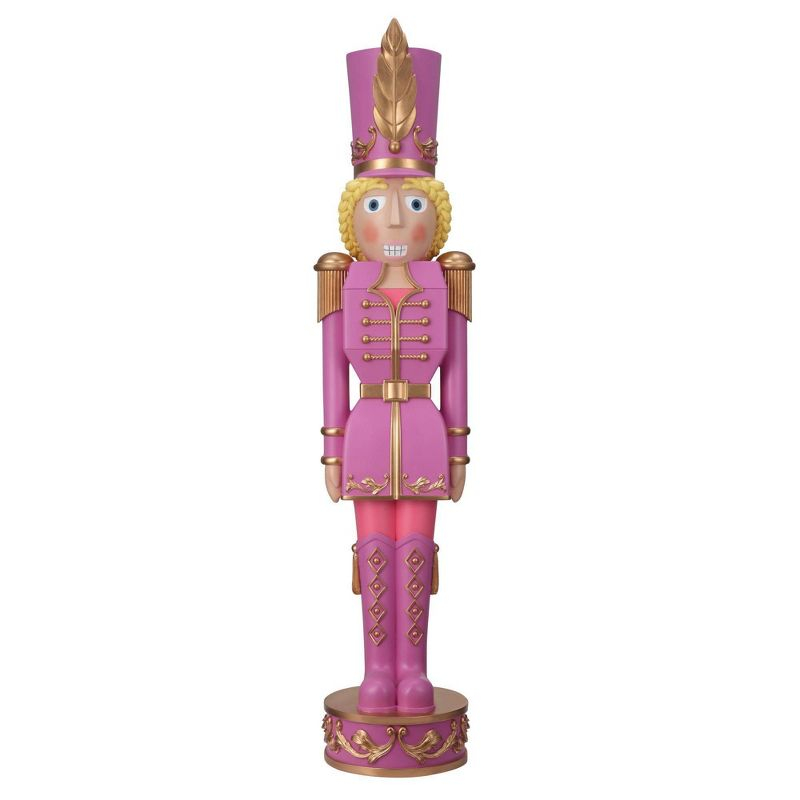 Haute Decor 48" Christmas Female Nutcracker Purple/Gold - Solid Resin Construction