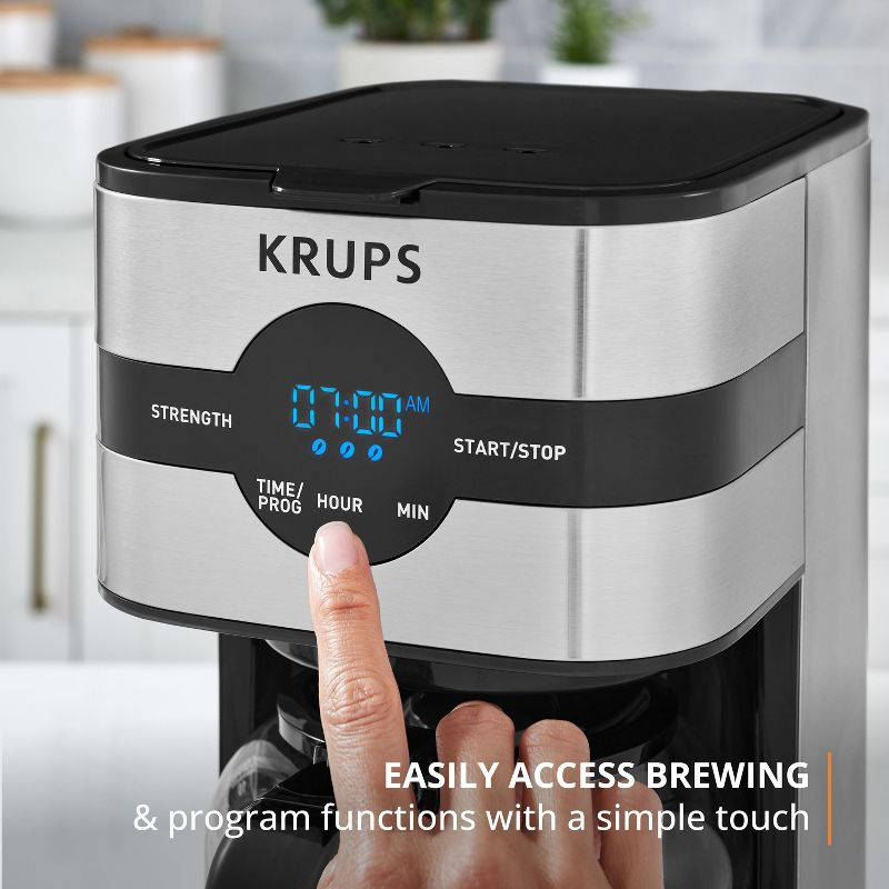 Krups 10 Cup Digital Coffe Maker, Simply Brew