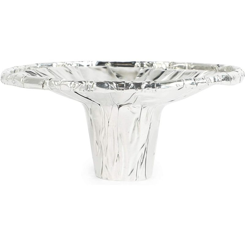 Okuna Outpost 200 Pack Disposable Aluminum Foil Candlestick Tapper Candle Holders for Shabbat, Funeral Procession, 2.76 in