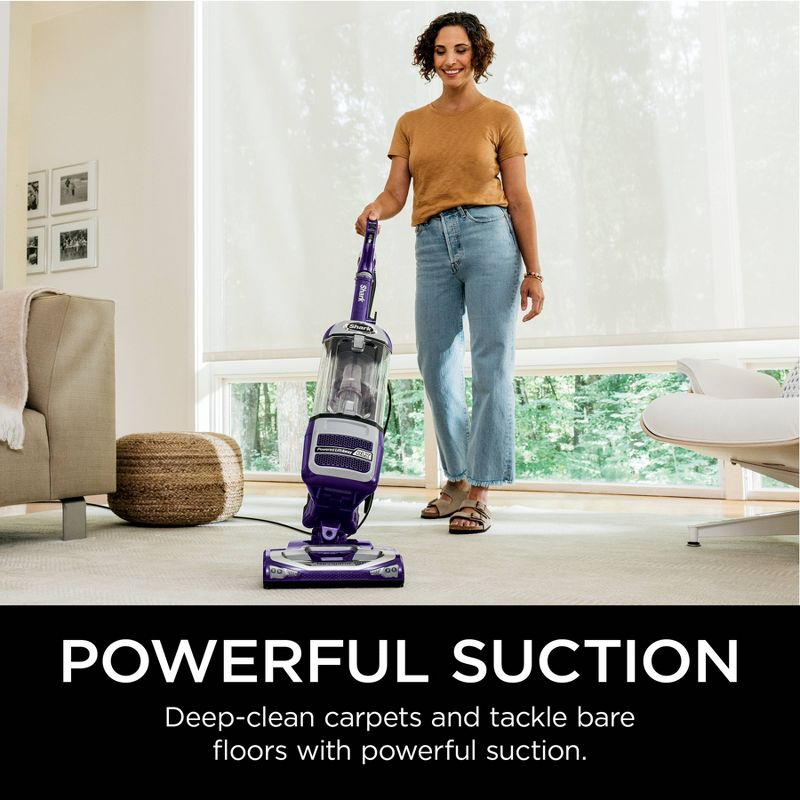 Shark Navigator Powered Lift-Away Upright Vacuum - NV586: HEPA Filter, Pet Hair, Swivel Head, Multi-Surface, 25' Cord