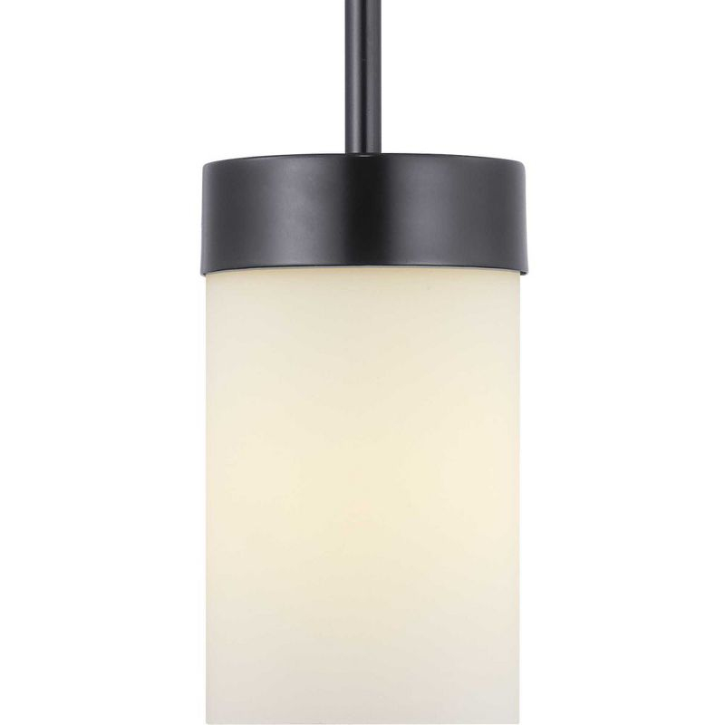 Progress Lighting Elevate 1-Light Mini Pendant, Glass, Polished Chrome, Etched White Shade, Design Series Collection