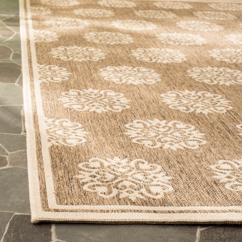 Beach House BHS181 POWER LOOMED Indoor/Outdoor Runner Rug - Beige/Cream - 2'2"x10' - Safavieh