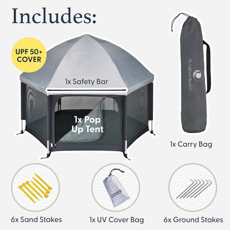 The California Beach Co Pop 'N Go Playpen - Black