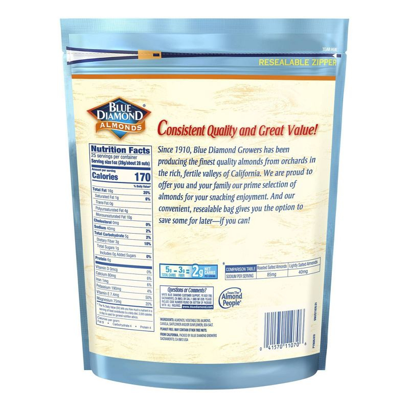 Blue Diamond Lightly Salted Almonds - 25oz