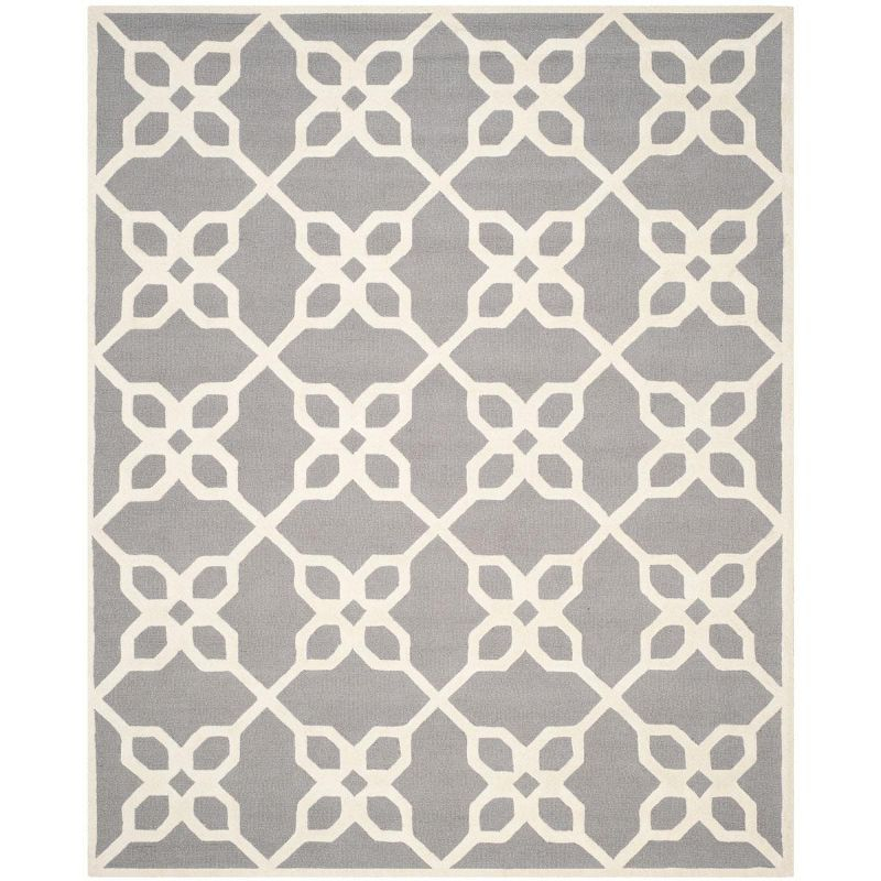 Cambridge CAM722 Tufted Indoor Area Rug - Dark Grey/Ivory - 8'x10' - Safavieh