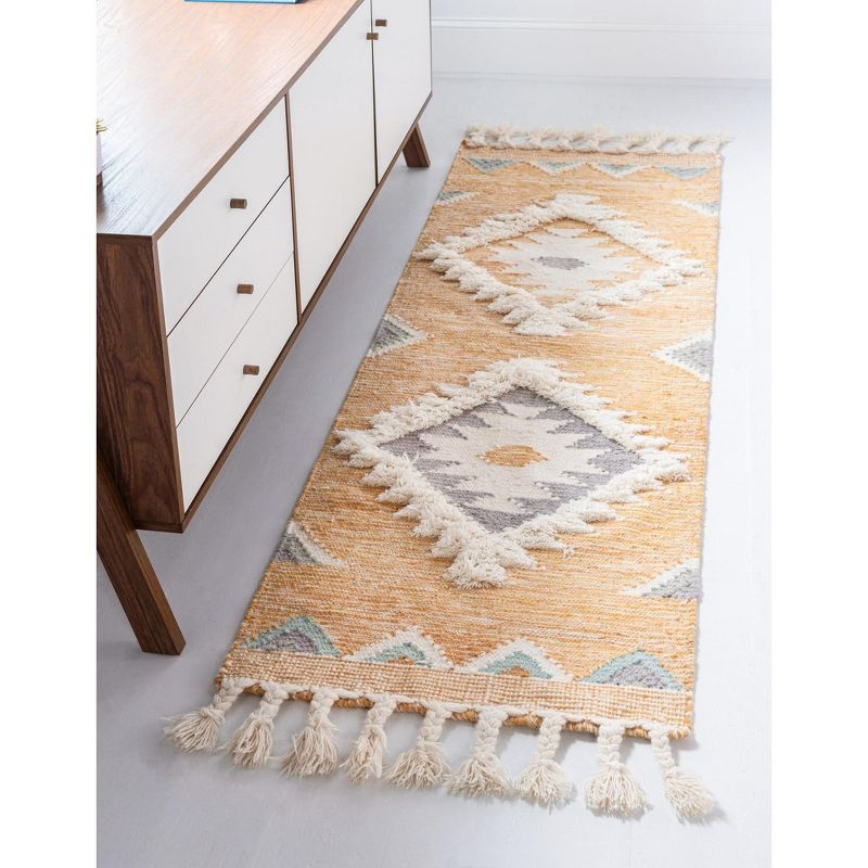 Unique Loom 2' 2 x 6' 1 Mesa Papago Gold Area Rug
