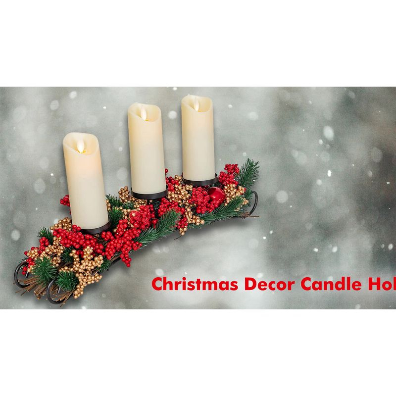 Ornativity Christmas Décor Candle Holder Centerpiece