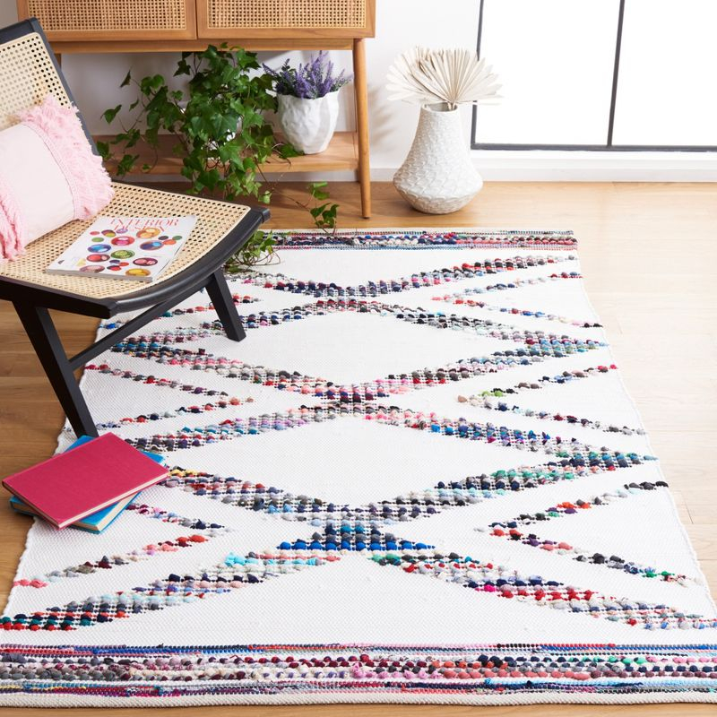 Montauk MTK815 Hand Woven Area Rug - Ivory/Blue - 5'x8' - Safavieh.