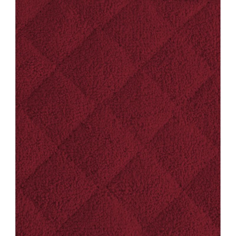 Design Imports  Terry Solid Potholder Set 3 Piece Wine 7X7"