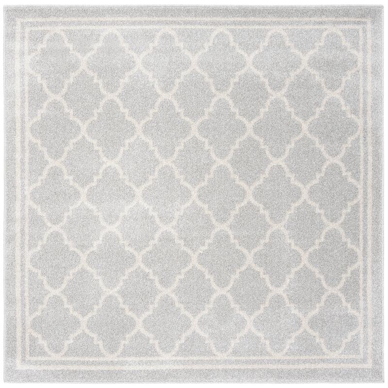 Amherst AMT422 Power Loomed Indoor Area Rug - Light Grey/Beige - 5'x5' - Safavieh