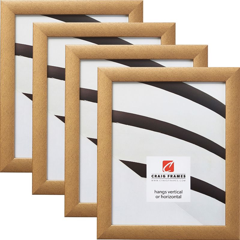 Craig Frames Contemporary 20x27 inch Distressed Gold Picture Frame, Set of 4