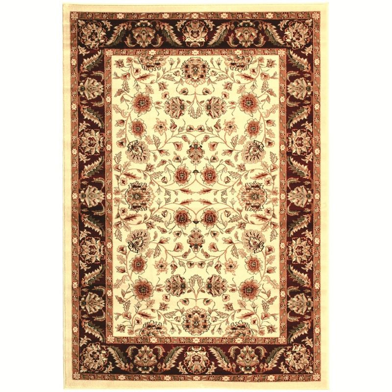 Lyndhurst LNH215 Power Loomed Area Rug - Ivory/Red - 6'x9' - Safavieh