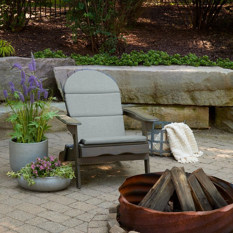 ARDEN Outdoor Foam Adirondack Cushion, Set of 2, 21.5 x 19, Water repellent, Fade Resistant, Foam Cushion for Adirondack Chairs 21.5 x 19