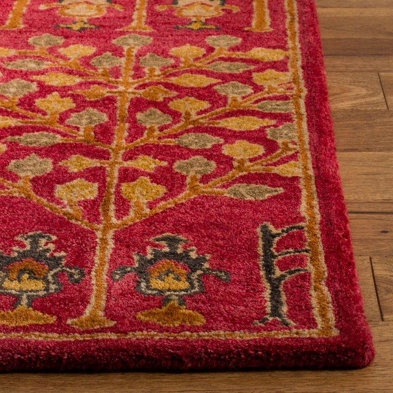 Heritage HG418 Hand Tufted Area Rug - Red/Multi - 3'x5' - Safavieh.