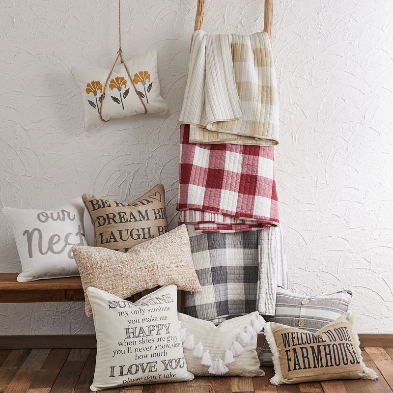 Camden Taupe Quilt Set - One King Quilt and Two King Shams - Levtex Home