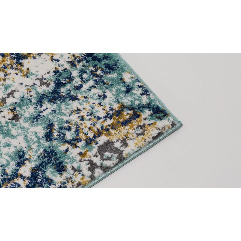 Luxe Weavers Beverly Collection Blue 8x10 Modern Abstract Area Rug