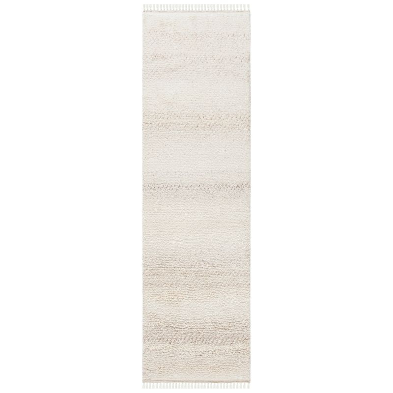 Casablanca CSB521 Hand Knotted Indoor Runner Rug - Beige - 2'3"x8' - Safavieh