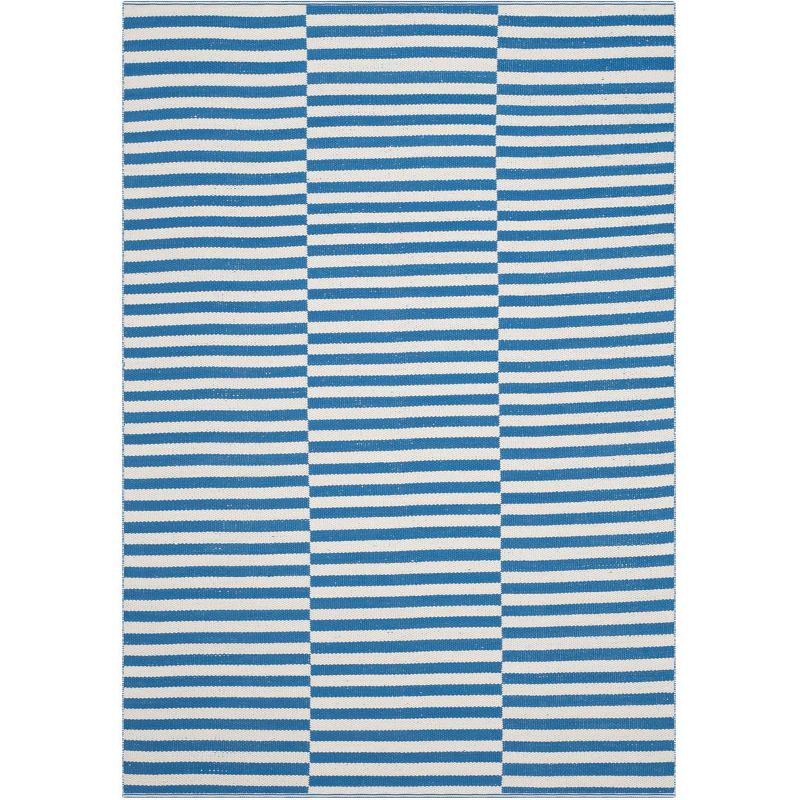 Montauk MTK715 Hand Woven Indoor Area Rug - Ivory/Blue - 5'x7' - Safavieh