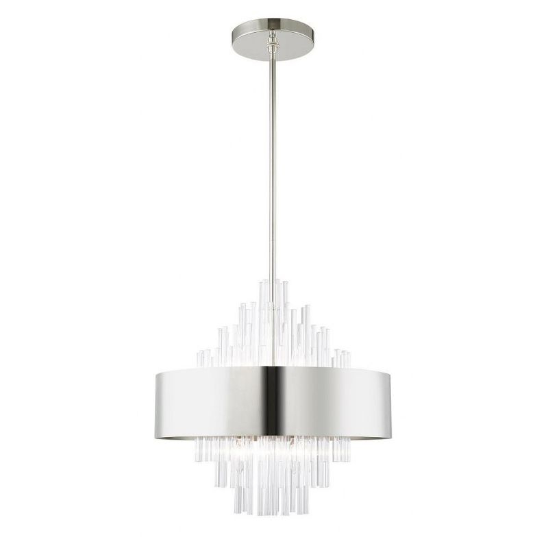 Livex Lighting Orenburg 8 - Light Pendant in  Polished Nickel