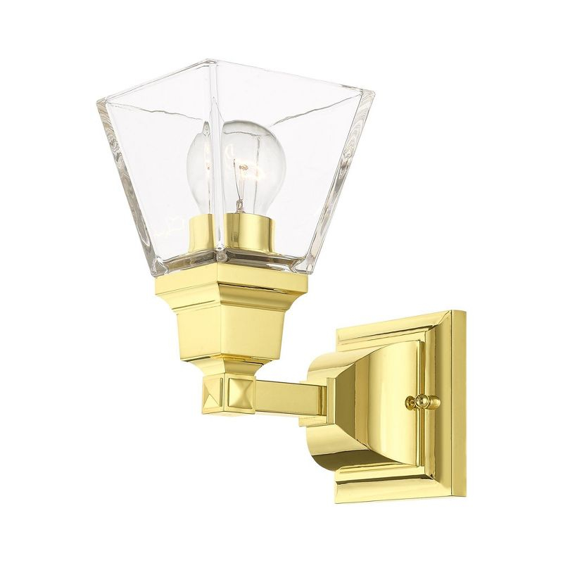 Livex Lighting Mission 1 - Light Sconce in  Polished Brass
