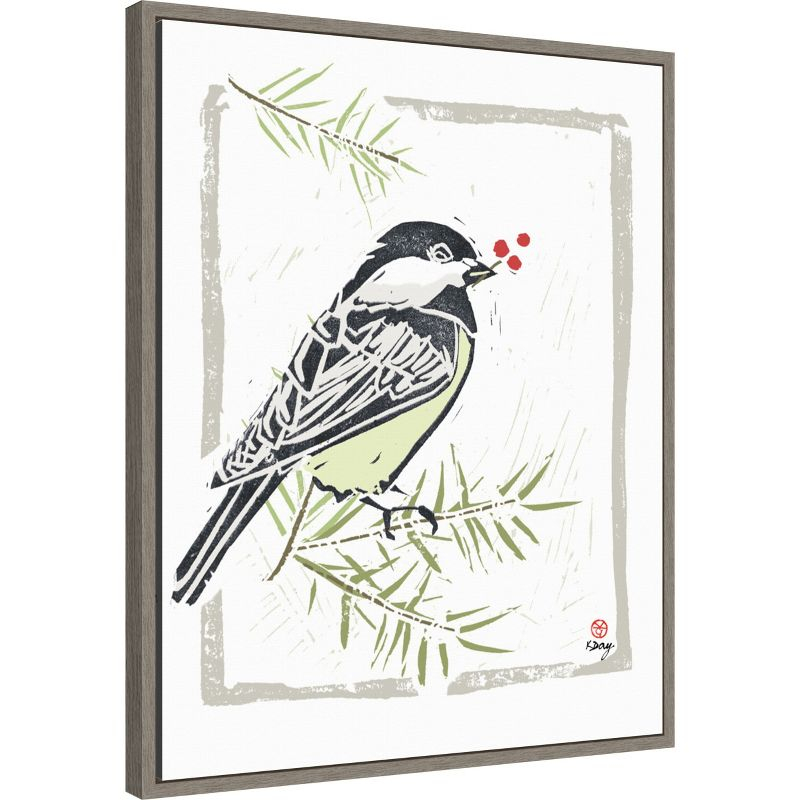 Amanti Art Winter Days VII by Kellie Day Canvas Wall Art Print Framed 23 x 28-in.