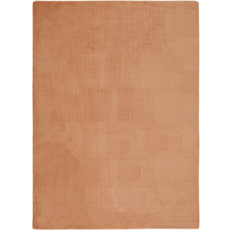 Faux Rabbit Fur FRF500 Power Loomed Machine Washable Indoor Area Rug - Brown - 6'x9' - Safavieh