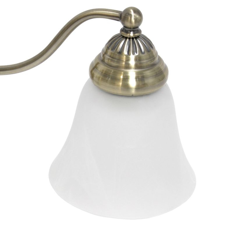 Traditional 3 Light Curved Metal Vanity Wall Light Fixture, ETL Listed - Lalia Home