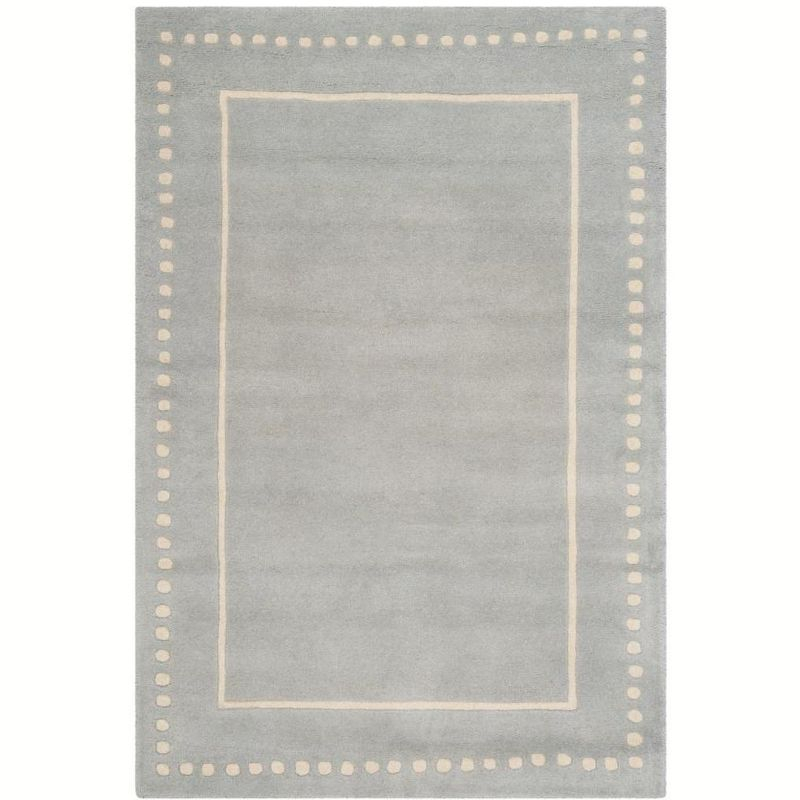 Bella BEL151 Hand Tufted Area Rug - Light Blue/Ivory - 4'x6' - Safavieh.