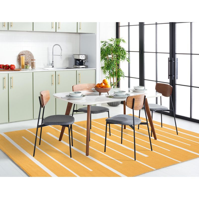 Montauk MTK311 Hand Woven Indoor Area Rug - Gold/Ivory - 6'x9' - Safavieh