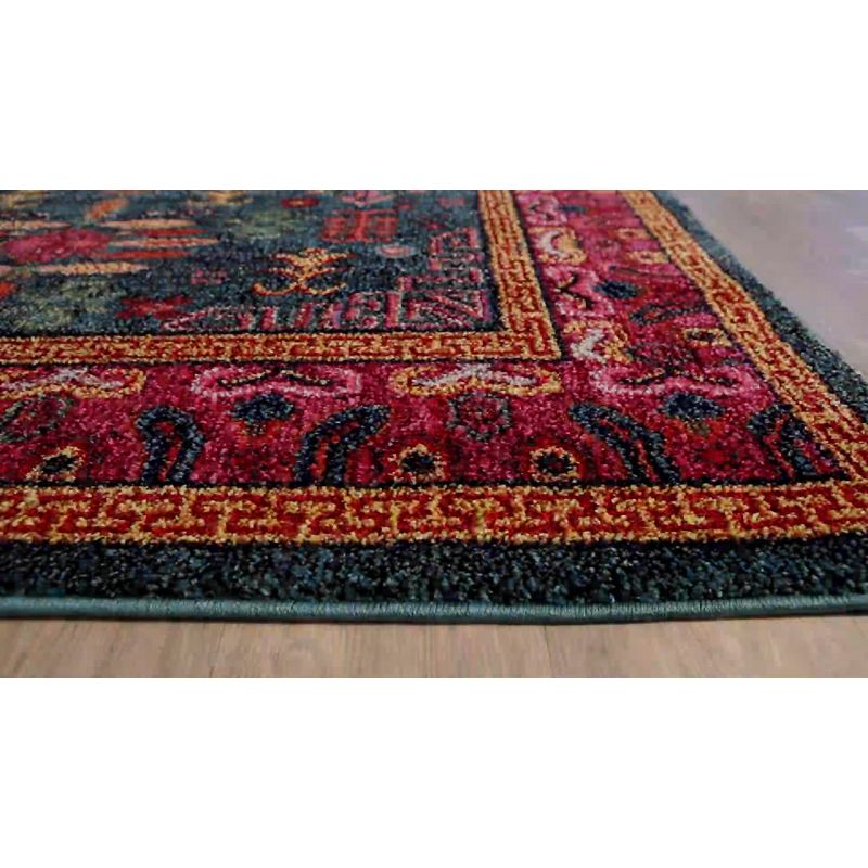 Livabliss Anika 5'3"x7'3" Rectangle Woven Indoor Area Rugs Bright Red