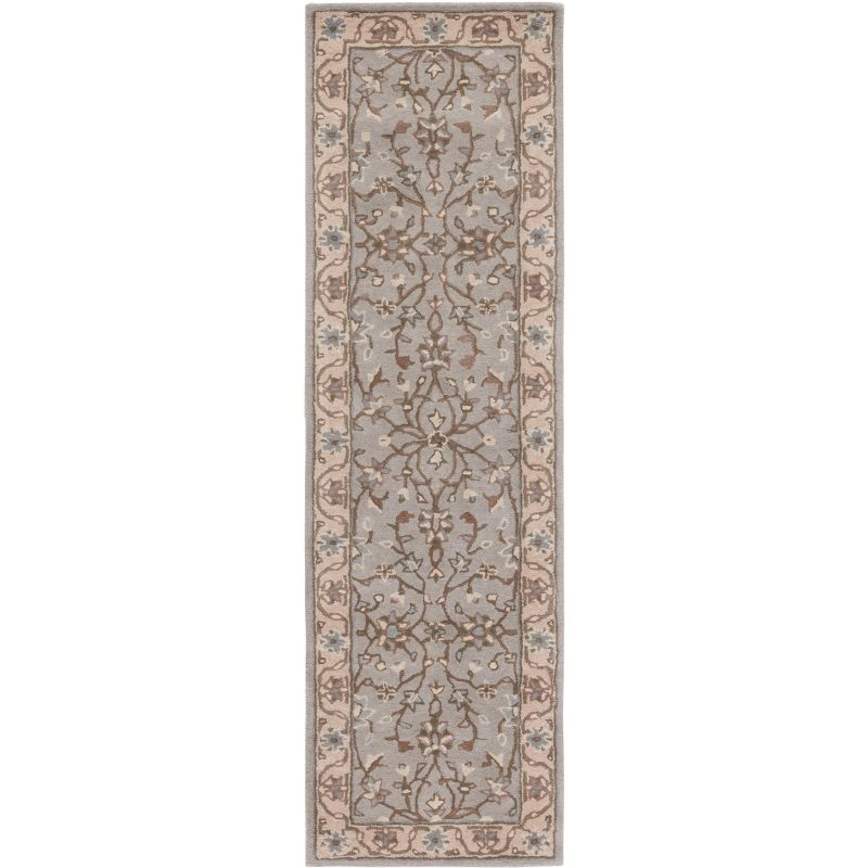 Heritage HG862 Hand Tufted Runner Rug - Beige/Grey - 2'3"x8' - Safavieh.