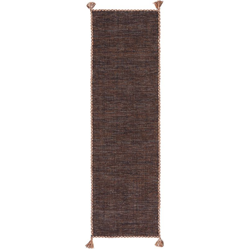 Montauk MTK150 Hand Woven Indoor Runner Rug - Brown/Black - 2'3"x8' - Safavieh