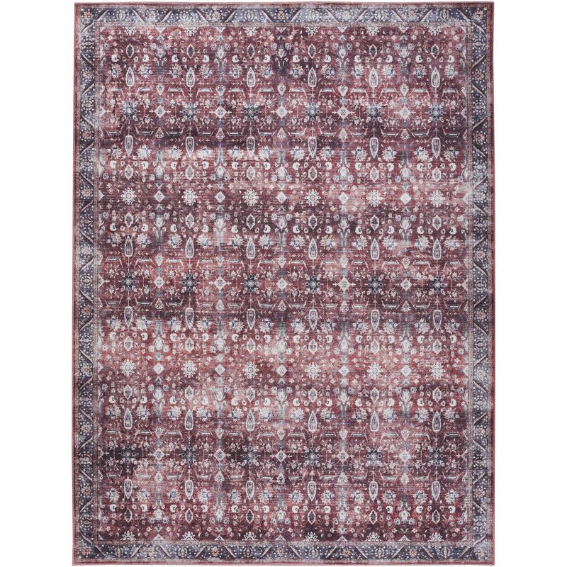 Nourison Brilliance Machine Washable 9'2" x 12' Brick/Ivory Vintage Indoor Rug