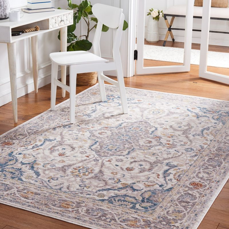 Olympia OPA206 Power Loomed Indoor Area Rug - 6'x6' - Grey/Ivory - Safavieh