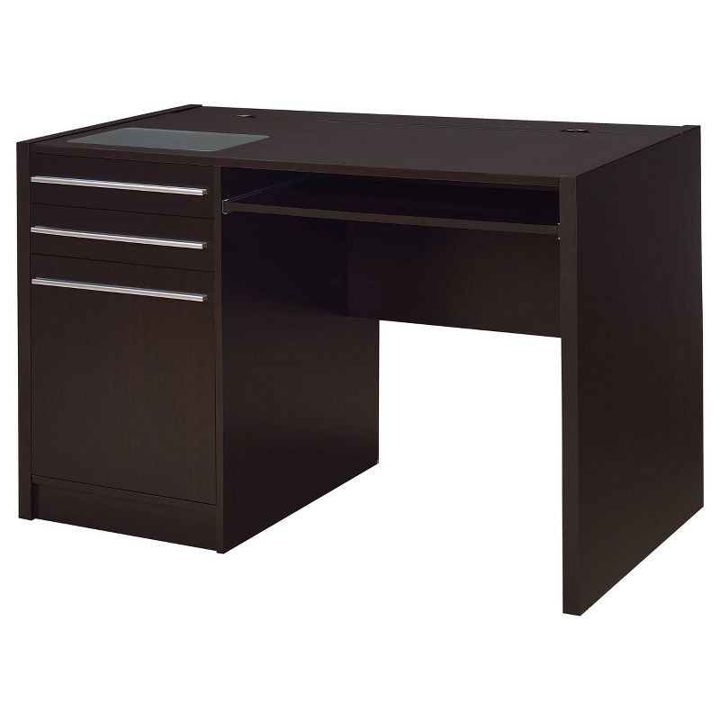 Halston 2 Drawer Office Desk Cappuccino - Coaster