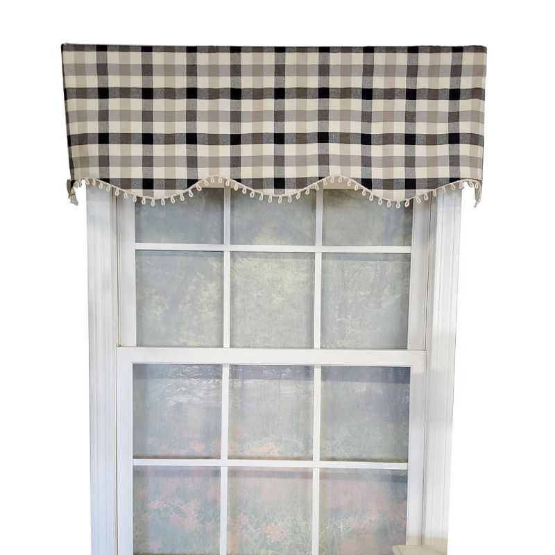 RLF Home Ruskin Check Provance Valance | Wayfair