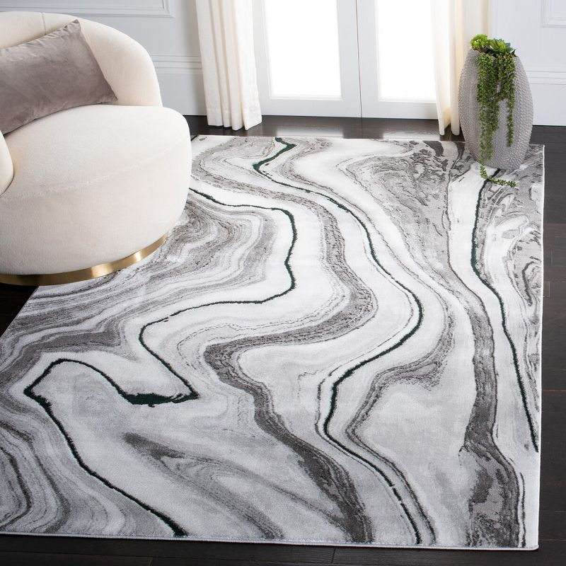 Craft CFT819 Loomed Indoor Area Rug - Grey/Green - 5'3"x7'6" - Safavieh