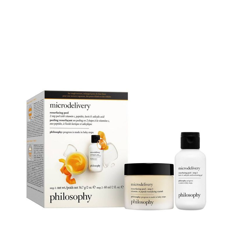 philosophy Microdelivery 2-Step Resurfacing Peel Kit - 4 fl oz/2ct - Ulta Beauty